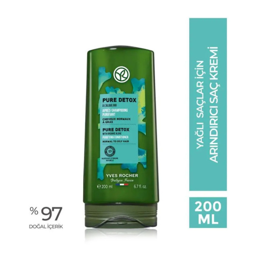 Yves Rocher Pure Detox Yağlı Saçlar için Arındırıcı Saç Kremi 200 ml - 2