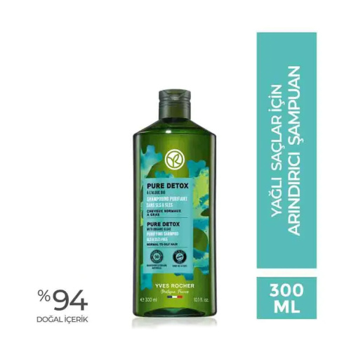 Yves Rocher Pure Detox Yağlı Saçlar İçin Arındırıcı Şampuan 300 ml - 2