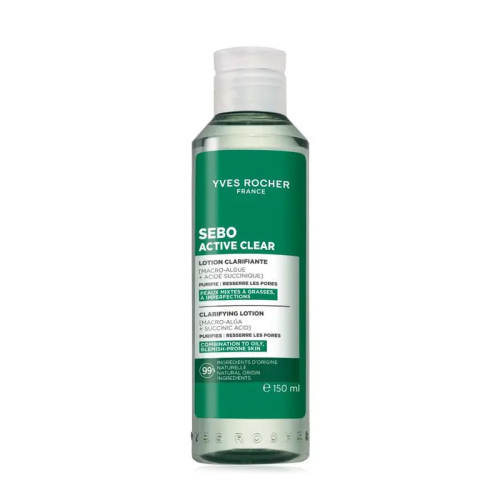 Yves Rocher Sebo Active Clear Arındırıcı Gözenek sıkılaştırıcı Tonik 150 ml - 1
