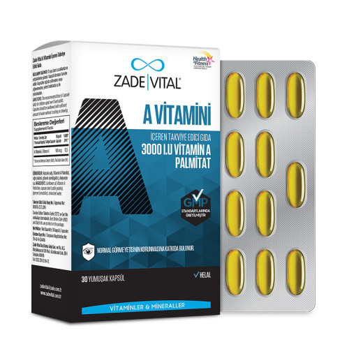 Zade Vital A Vitamini 30 Yumuşak Kapsül - Zade Vital (1)