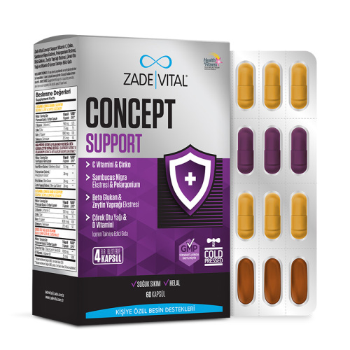 Zade Vital Concept Support Takviye Edici Gıda 60 Kapsül - Zade Vital (1)