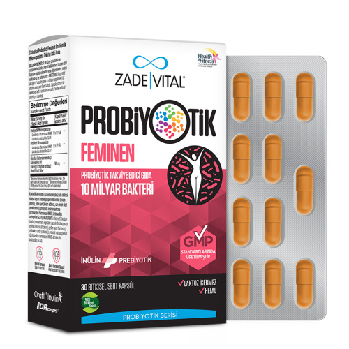 Zade Vital Feminen Probiyotik Takviye Edici Gıda 30 Kapsül - Zade Vital (1)