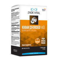 Zade Vital Kabak Çekirdeği Yağı 60 Kapsül - 1