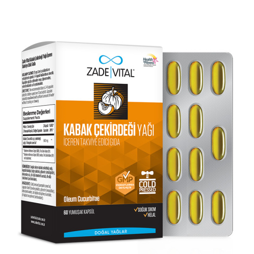 Zade Vital Kabak Çekirdeği Yağı 60 Kapsül - Zade Vital (1)