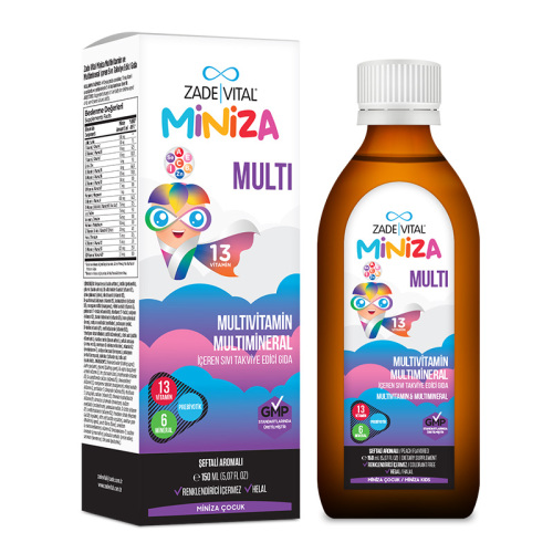 Zade Vital Miniza Multi Sıvı Takviye Edici Gıda 150 ml - 3