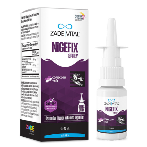 Zade Vital Nigefix Çörek Otu Yağı İçeren Sprey Takviye Edici Gıda 15 ml - Zade Vital