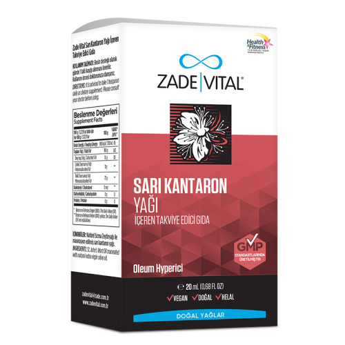 Zade Vital Sarı Kantaron Yağı İçeren Takviye Edici Gıda 20 ml - Zade Vital