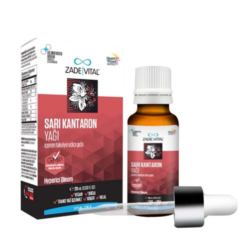 Zade Vital Sarı Kantoron Yağı İçeren Takviye Edici Gıda 20 ml - Zade Vital