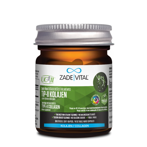 Zade Vital Tip 2 Collagen Takviye Edici Gıda 30 Bitkisel Sert Kapsül - 3