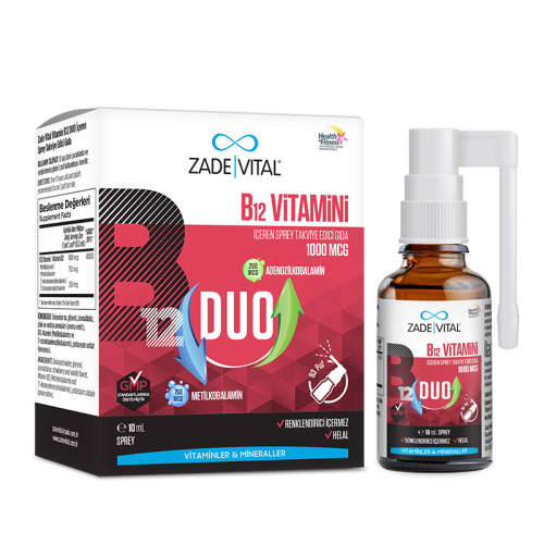 Zade Vital Vitamin B12 Duo 1000 Mcg Sprey 10 ml - Zade Vital (1)