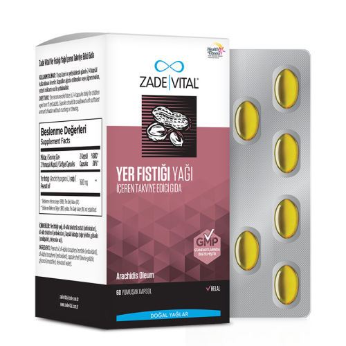 Zade Vital Yer Fıstığı Yağı 60 Yumuşak Kutu Kapsül - Zade Vital (1)