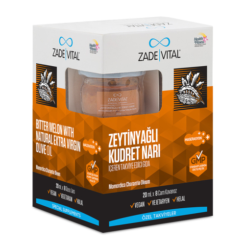 Zade Vital Zeytinyağlı Kudret Narı 20 ml x 8 Cam Kavanoz - Zade Vital