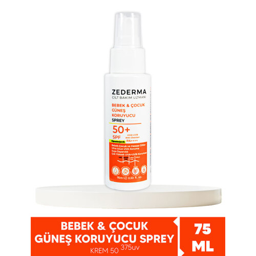 Zederma Spf 50 Bebek ve Çocuk Güneş Koruyucu Sprey 75 ml - 2