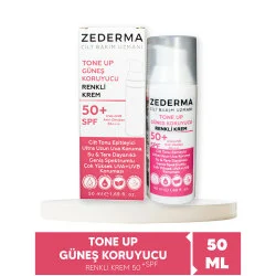 Zederma Tone Up Spf 50 Güneş Koruyucu Renkli Krem 50 ml - 2